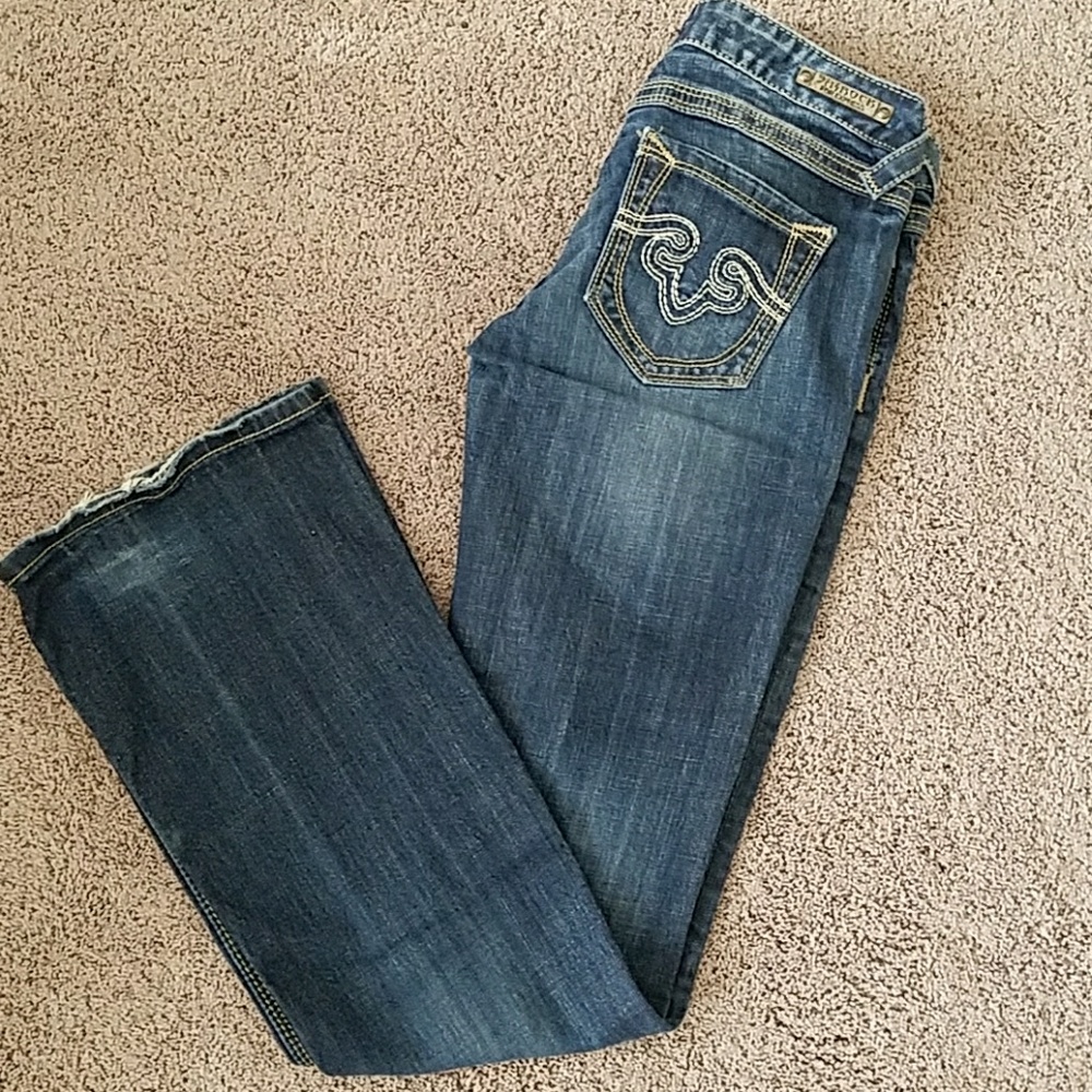 Express Rerock boot leg jeans